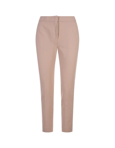 Max Mara Cropped Tailored Trousers In Pink