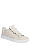 Balenciaga Men's Arena Leather Low-top Sneakers, White