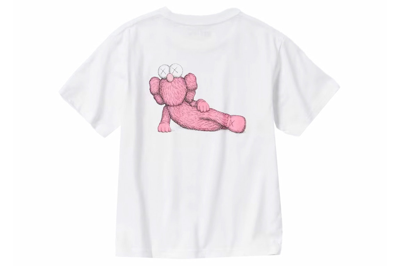Pre-owned Kaws X Uniqlo Kids Ut Short Sleeve Graphic T-shirt (us Sizing) White