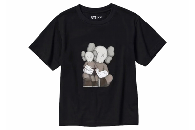 Pre-owned Kaws X Uniqlo Kids Ut Short Sleeve Graphic T-shirt (us Sizing) Black