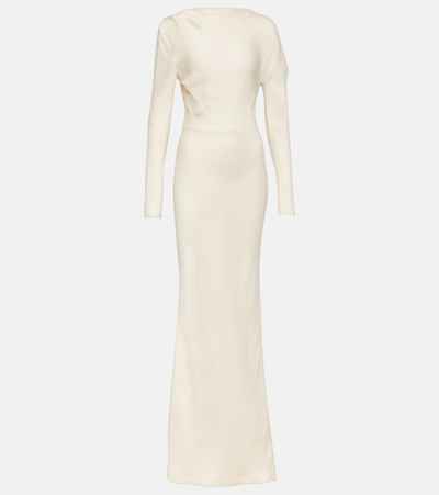 Co Crêpe Gown In White