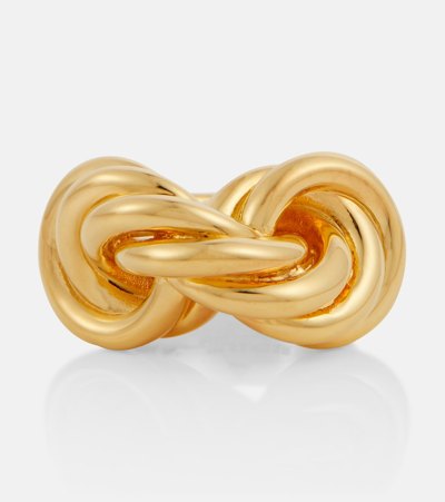 Jil Sander Braided Ring In Gold