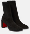 CHRISTIAN LOUBOUTIN STRETCHADOXA SUEDE ANKLE BOOTS