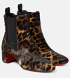 CHRISTIAN LOUBOUTIN TURELASTIC LEATHER ANKLE BOOTS