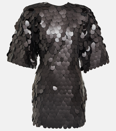 Rotate Birger Christensen Sequined Minidress In Black