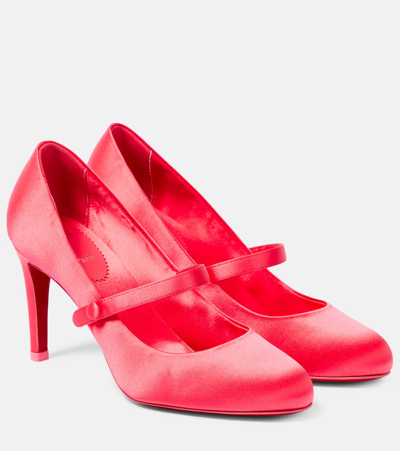 Christian Louboutin Pumppie Wallis Silk Pumps 85 In Venus