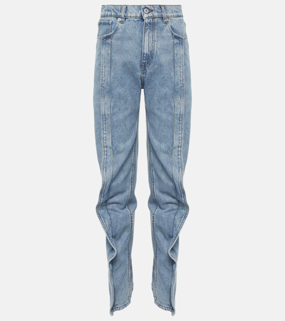 Y/project High-rise Slim Jeans In Blue