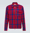 MONCLER CHECKED WOOL OVERSHIRT