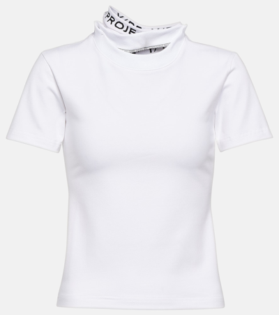 Y/project Triple-collar Organic-cotton T-shirt In White