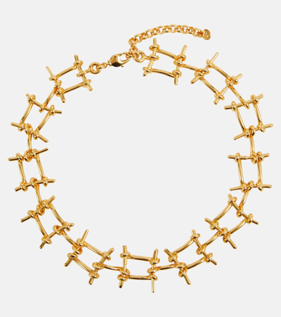 Paco Rabanne Wire Chain Necklace In Gold