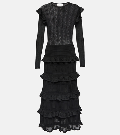 Zimmermann Luminosity Ruffle Dress In Black