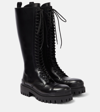 BALENCIAGA STRIKE LEATHER LACE-UP BOOTS