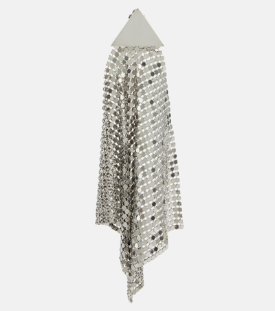 Rabanne Xl Mesh Single Earring In Silver