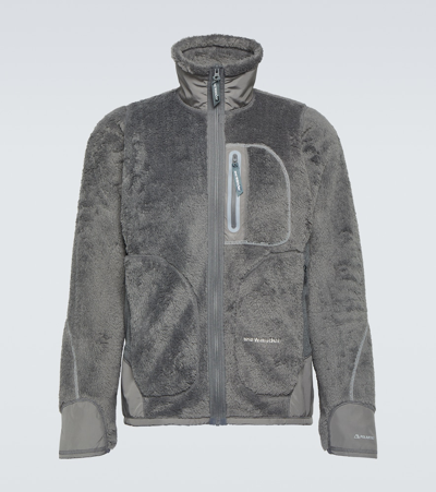 And Wander High Loft Fleece Jacket In Grey