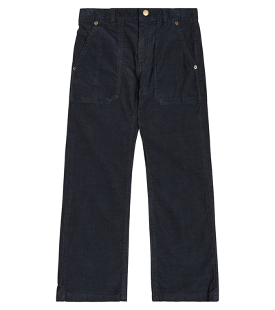 Bonpoint Kids' Malone Cotton Corduroy Trousers In Blue