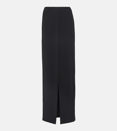 Dries Van Noten Crêpe Maxi Skirt In Black