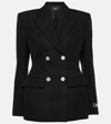 Versace Black Hourglass Single-breasted Blazer In Black