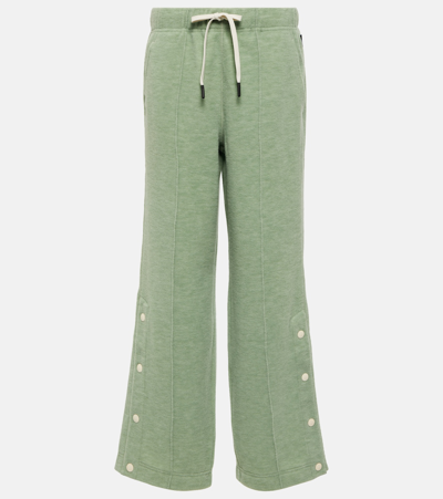 Moncler Knitted Ski Pants In Green