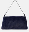 Staud Vivi Faux Suede Crossbody Bag In Blue