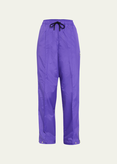 Moncler Genius Drawstring Trousers In Purple