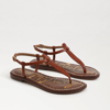 Sam Edelman Gigi Thong Sandal Kona Brown Leather In Brown