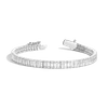 Aurate New York White Sapphire Baguette Tennis Bracelet -12ct In Yellow