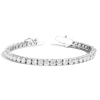 Aurate New York White Sapphire Tennis Bracelet - 10ct