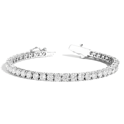 Aurate New York White Sapphire Tennis Bracelet - 10ct