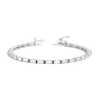 Aurate New York Horizontal Baguette Diamond Tennis Bracelet - 5ct In White