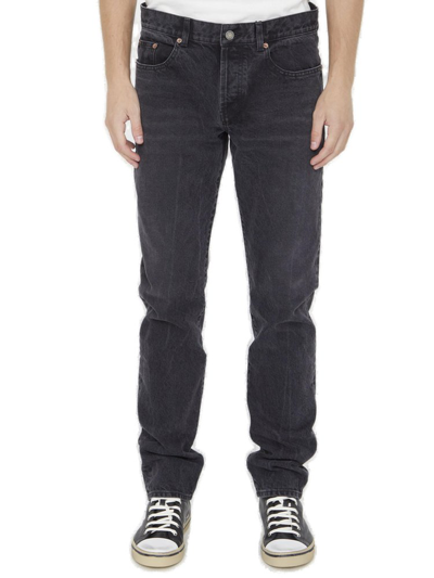 Saint Laurent Black Skinny Jeans In 1011 90sblk