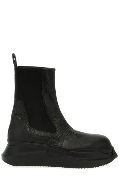 Rick Owens Drkshdw Beatles Abstract Ankle Boots In Black