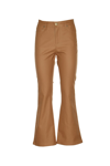 Federica Tosi Flared Leg Jeans In Beige