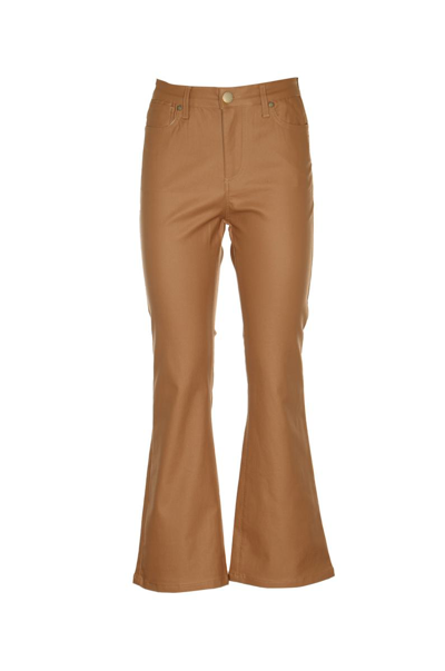 Federica Tosi Flared Leg Jeans In Brown