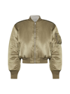 Vtmnts Zip-up Bomber Jacket In Khaki
