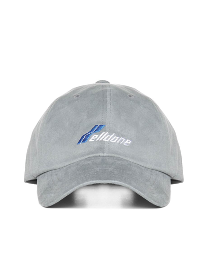 We11 Done We11done Logo Embroidered Baseball Cap In Grey