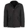 Barbour Powell Diamond Quilted Jacket In Black