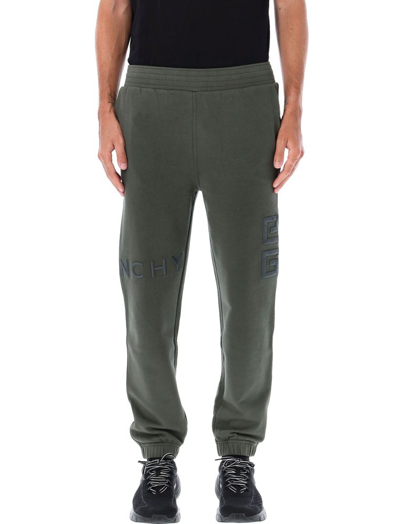 Givenchy 4g Embroidered Slim Fit Jogger Pants In Green