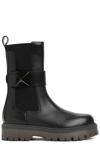 VALENTINO GARAVANI VALENTINO GARAVANI ONE STUD BEATLE ROUND TOE BOOTS