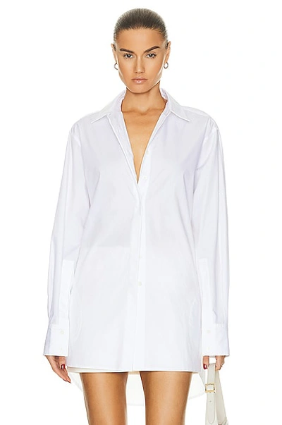 Simkhai Alfansa Button Down Shirt In White