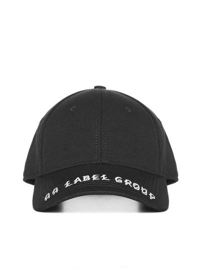 44 Label Group Hat In Black + 44lg/rave Ice Sand Emb