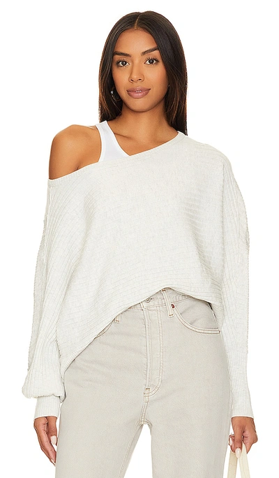 Free People Sublime Pullover In White Heather
