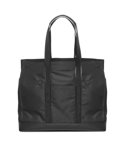 Alexander Mcqueen Logo-embroidered Tote In Nero