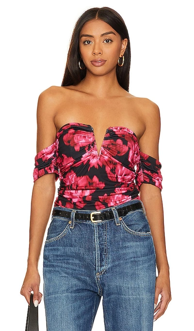 Cami Nyc Louis Bodysuit In Red