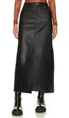 FREE PEOPLE X WE THE FREE CITY SLICKER FAUX LEATHER MAXI SKIRT