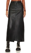 Free People City Slicker Faux Leather Maxi Skirt In Black