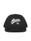 Amiri Logo-embroidered Cotton-twill Baseball Cap In Black