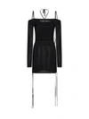 Andrea Adamo Andreādamo Knit Ribbed Mini Dress In Black