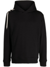 Craig Green Cotton Lace-embellished Hoodie With Attached Hood In Black