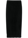 Filippa K Ribbed Knit Skirt In Black