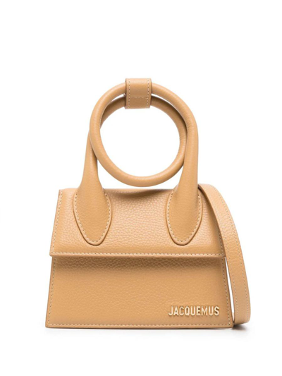 Jacquemus Le Chiquito Noeud Top-handle Bag In Brown